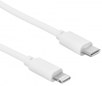 Кабель SunWind USB Type-C (m)-Lightning (m) 1м белый блистер
