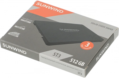 Накопитель SSD SunWind SATA-III 512GB SWSSD512GS2T