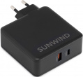 Сетевое зар./устр. SunWind SWWB6 65W 3.25A (PD+QC) USB/USB Type-C универсальное черный (SWWB6H1105BK)