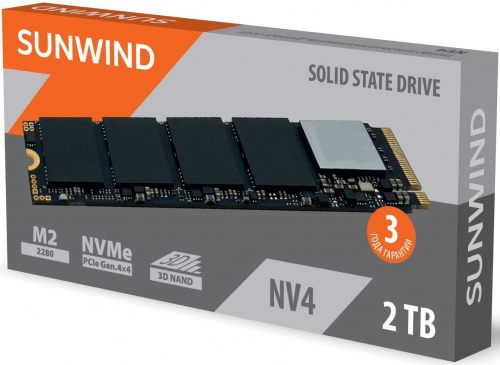 Накопитель SSD SunWind PCIe 4.0 x4 2TB SWSSD002TN4